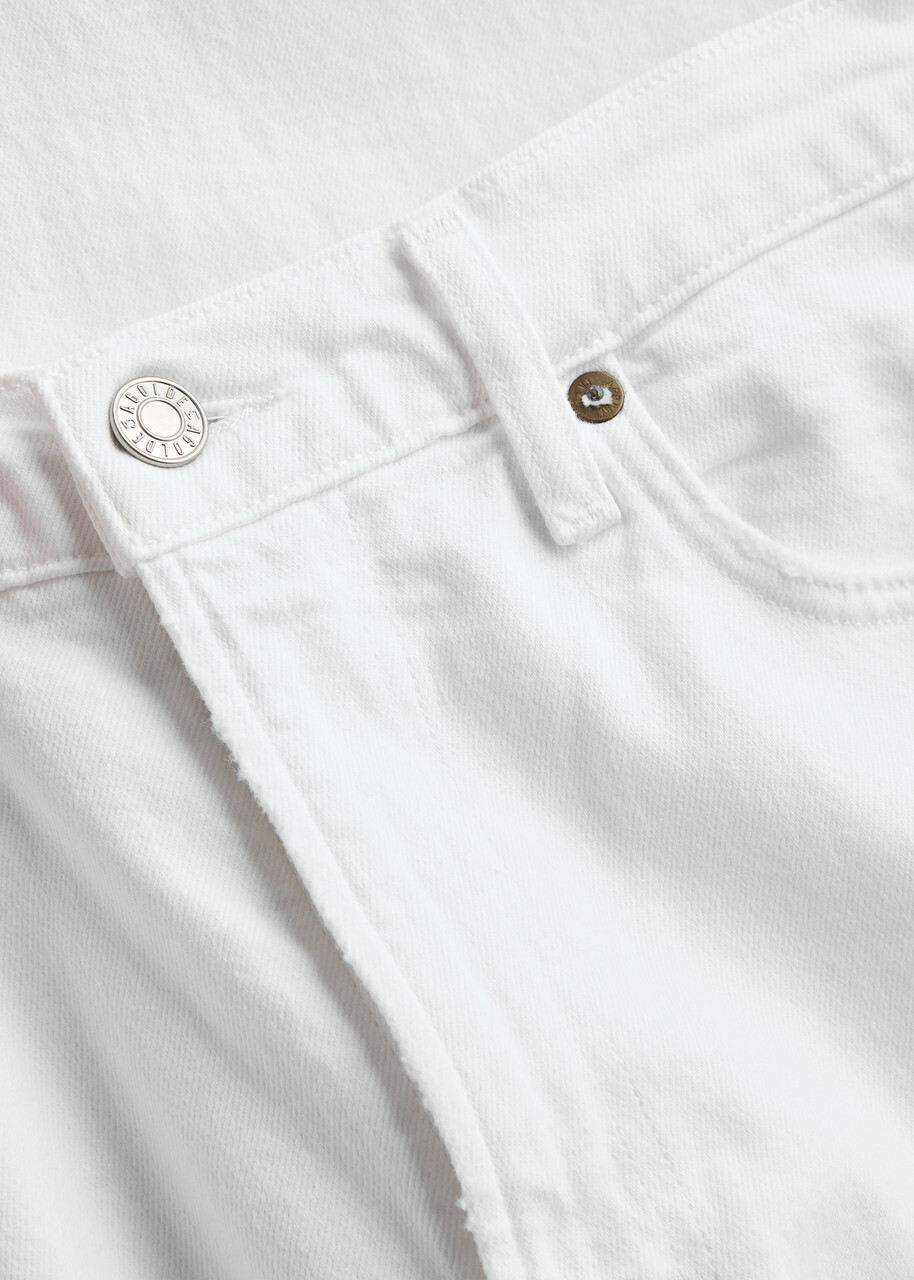 Agolde Harper Crop Straight-leg Jeans White