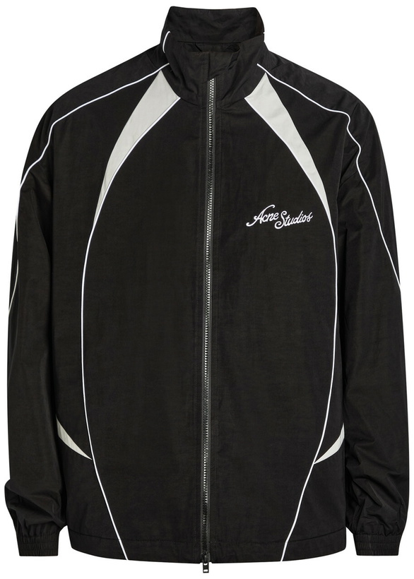 Photo: Acne Studios Tech Logo-embroidery Poplin Jacket Black