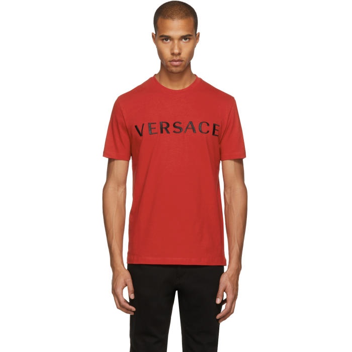 Photo: Versace Red Logo T-Shirt