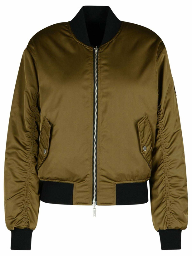Photo: Moose Knuckles jet Green Polyester Bomber Jacket