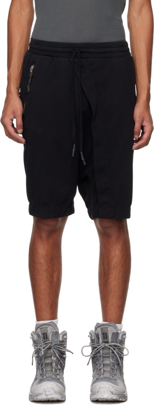 Photo: 11 by Boris Bidjan Saberi Black P34 Shorts