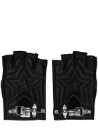LANVIN Padded Leather Fingerless Gloves