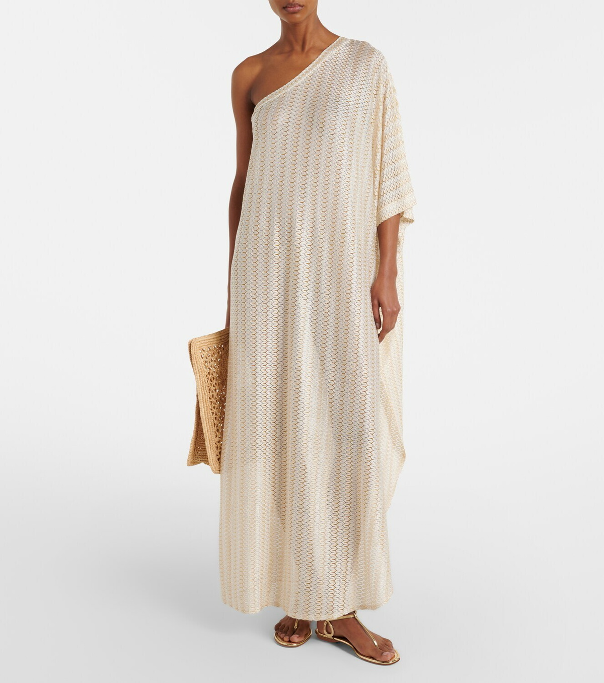 Melissa Odabash Savannah lamé beach cover-up