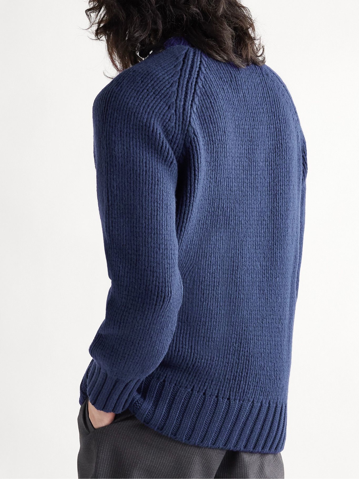 A.P.C. - Ethan Ribbed Wool Sweater - Blue A.P.C.