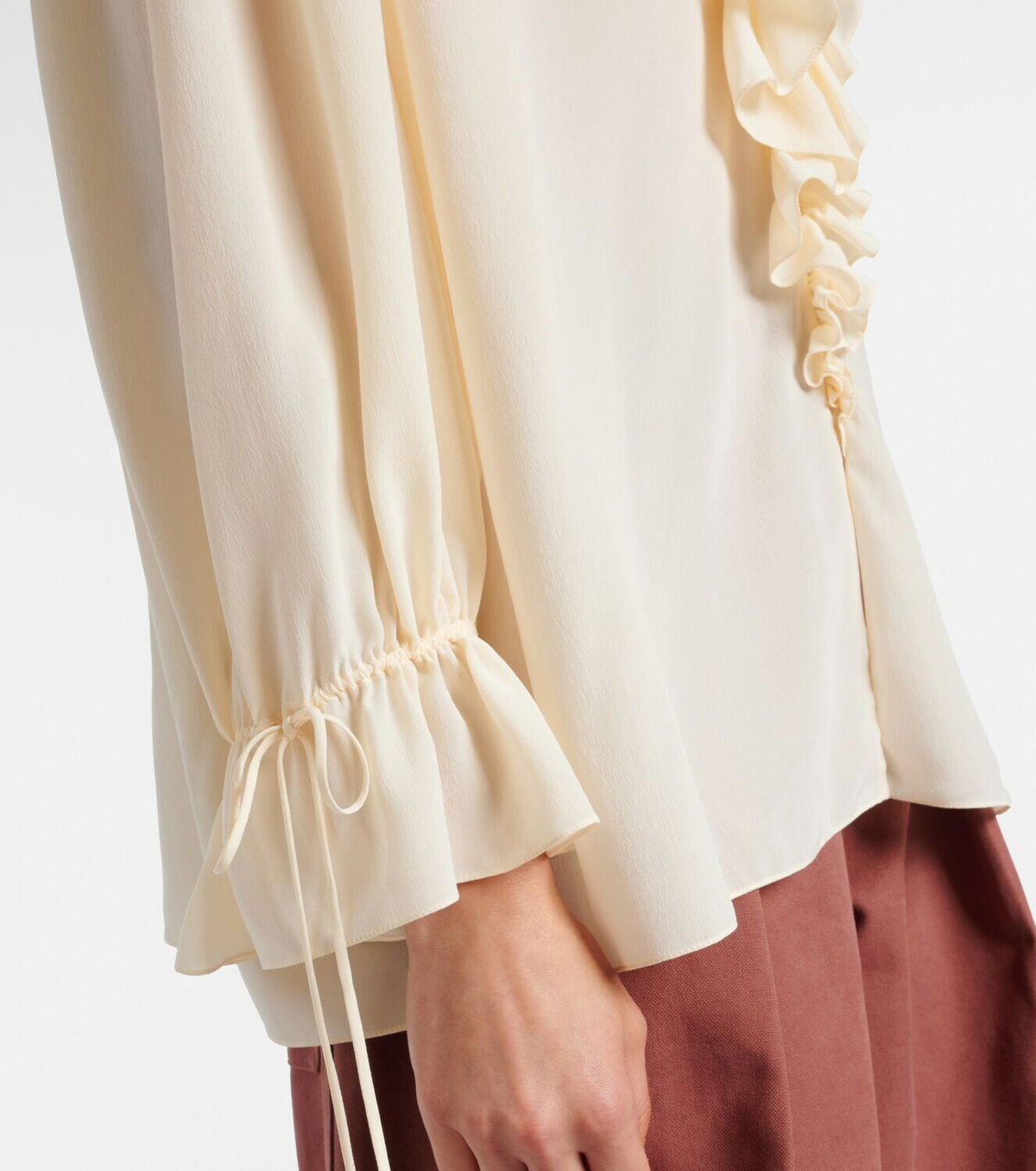 Chloé Ruffled silk blouse