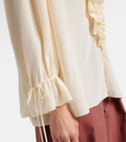 Chloé Ruffled silk blouse