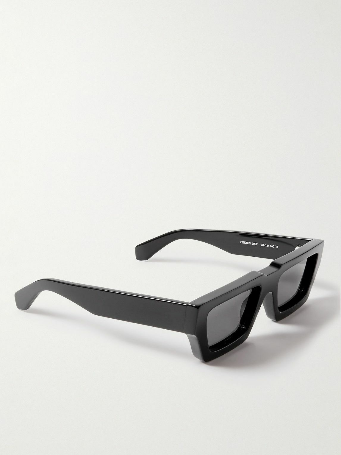 Off-White Manchester square-frame Acetate Sunglasses - Men - Black Sunglasses