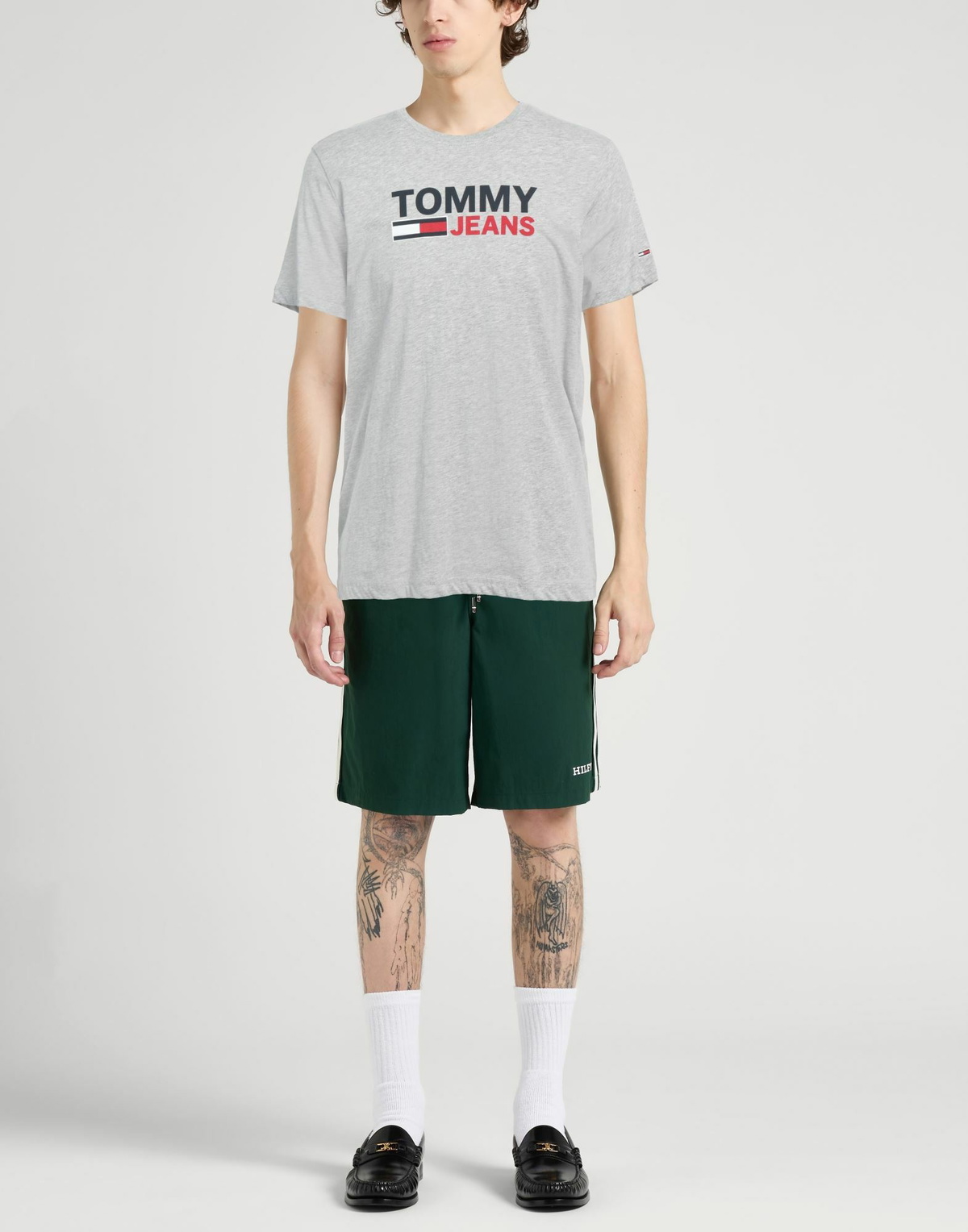 Tommy Jeans Mens T-shirt Light in Grey