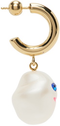 Safsafu Gold Drooling Pearl Earring