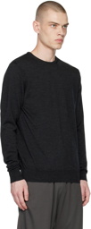 Sunspel Gray Merino Wool Sweater