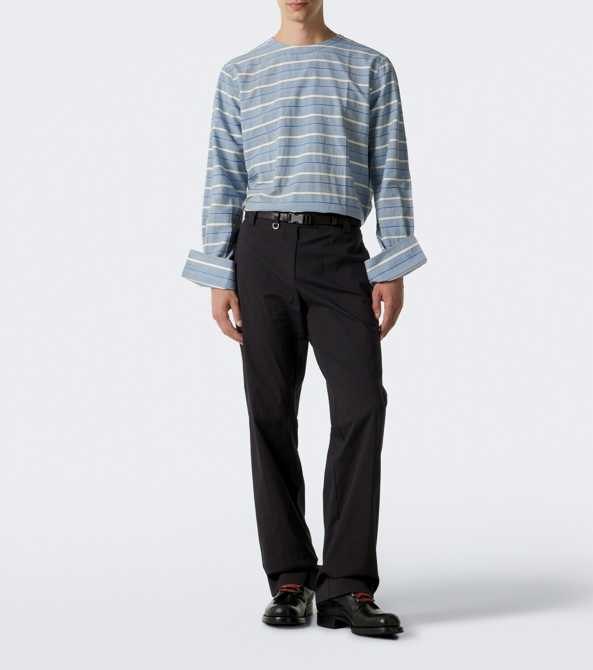 Prada Striped cotton twill shirt