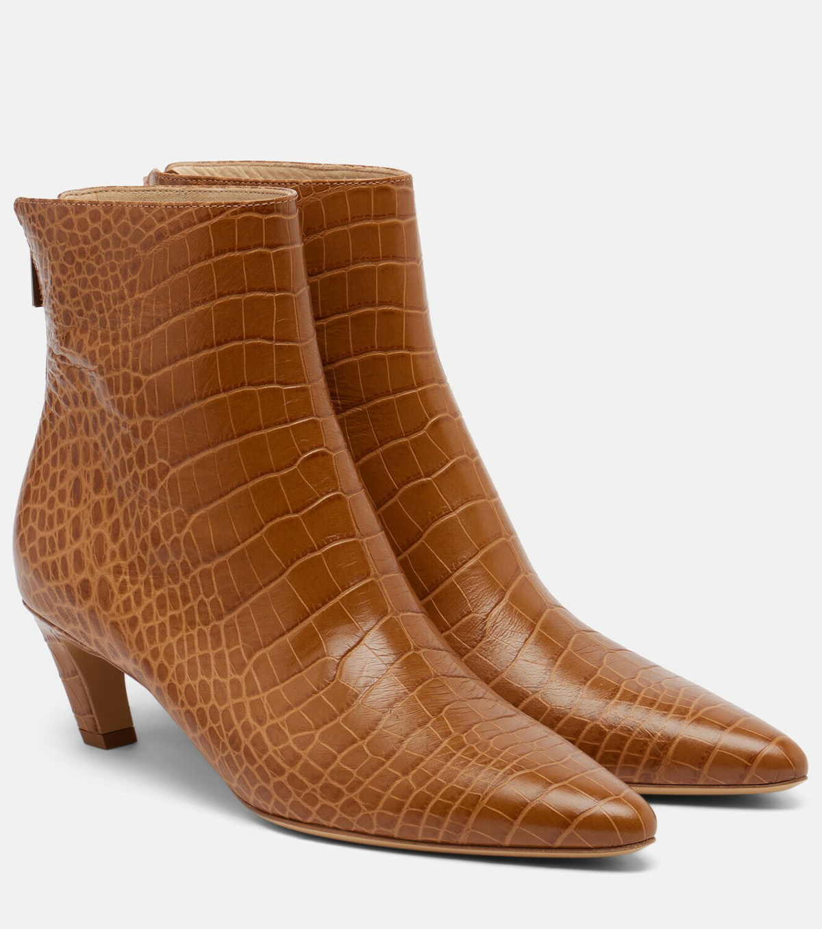 Gabriela Hearst Clayton croc-effect leather ankle boots