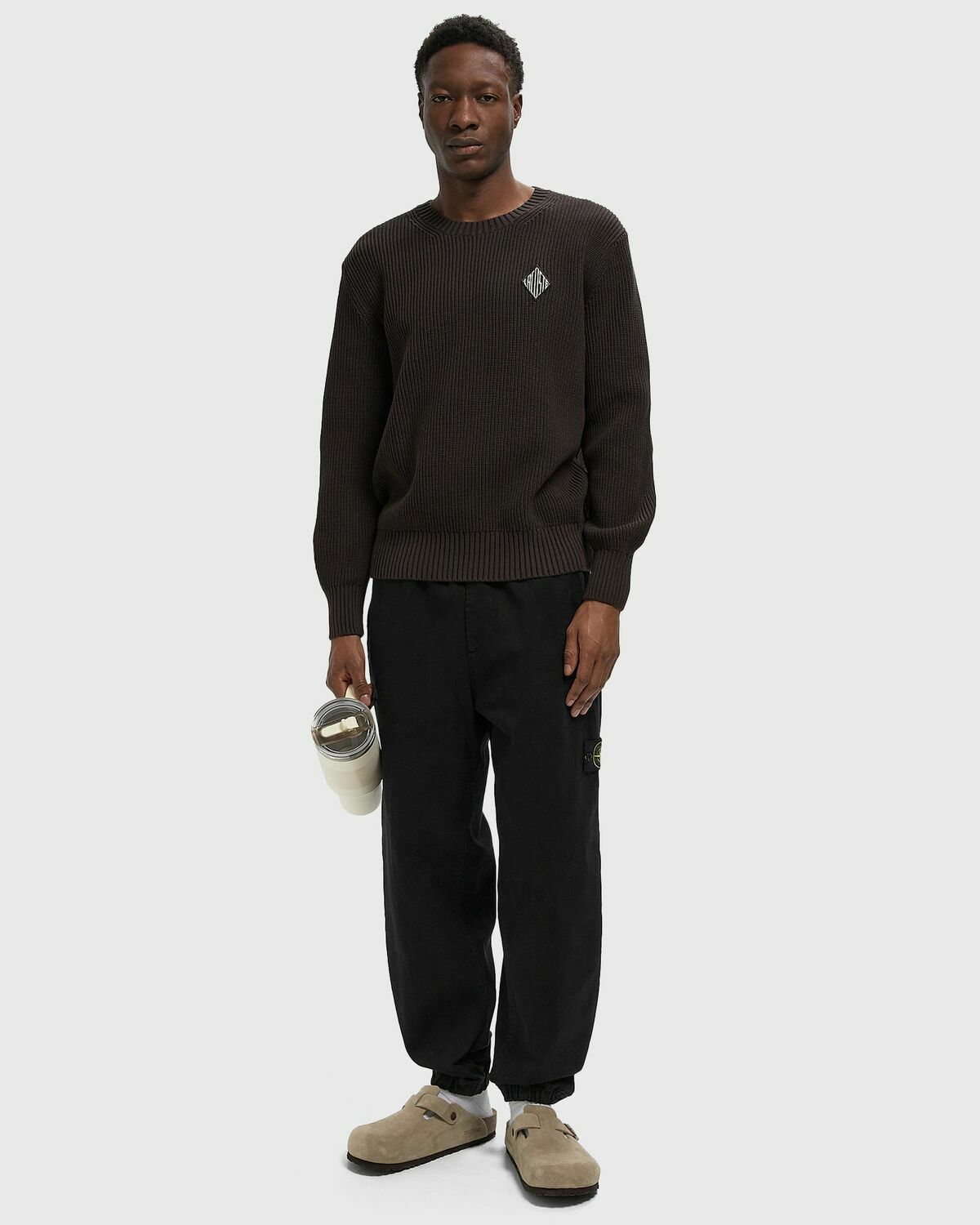 Lacoste SWEATER Brown Mens Sweatshirt
