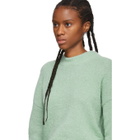 Tibi Green Alpaca Airy Pullover Sweater