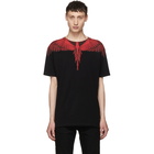 Marcelo Burlon County of Milan Black and Red Wing T-Shirt