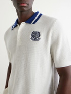 Polo Ralph Lauren - Wimbledon Embroidered Cotton-Knitted Shirt - White