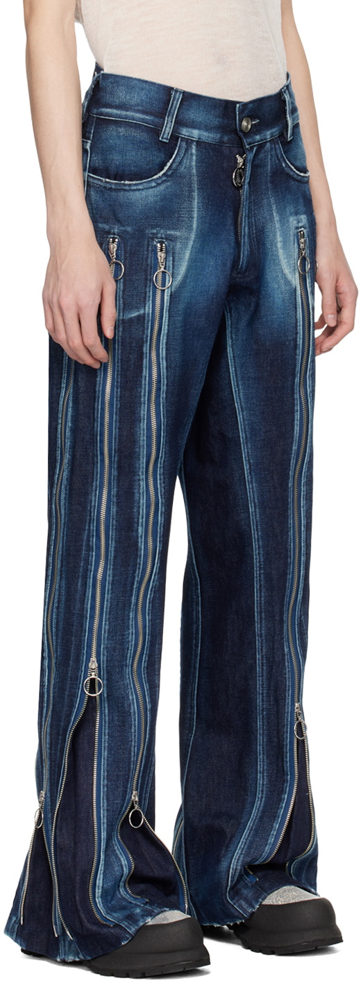Charlie Constantinou Indigo Adjustable Fit Jeans