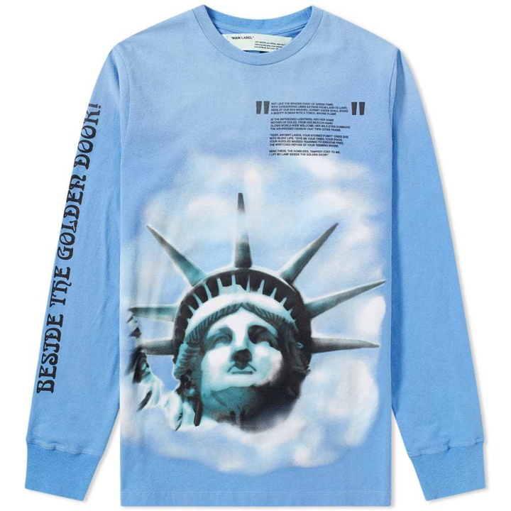 Photo: Off-White Long Sleeve Liberty Tee Blue