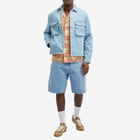 Magic Castles Men's Pocket Overshirt in Ice Blue