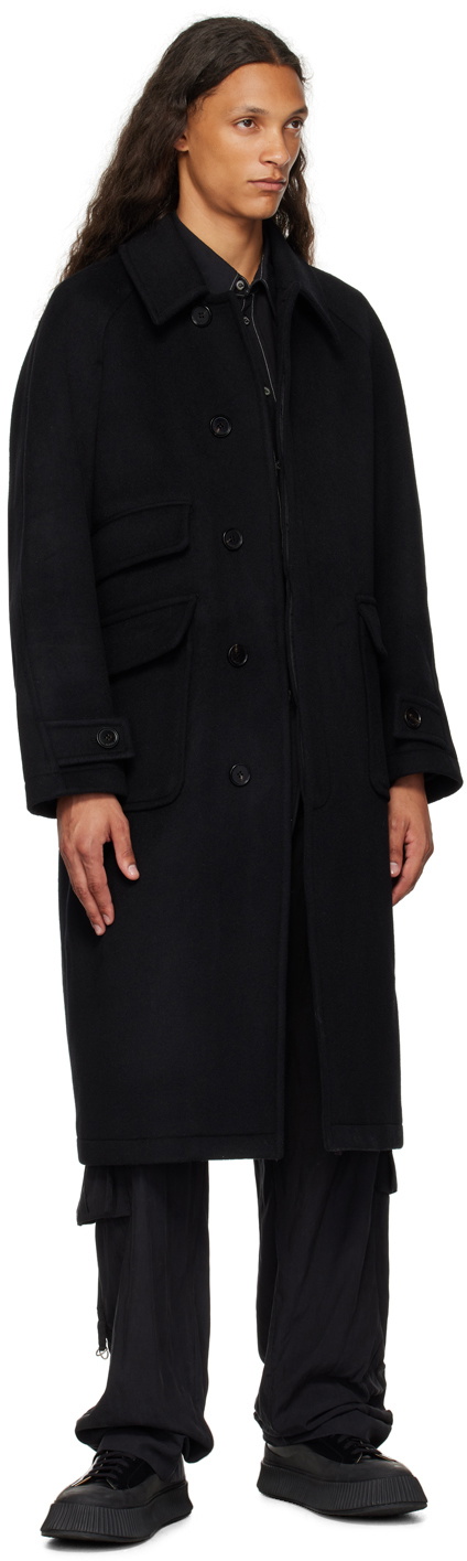 AFTER PRAY Black Tourist Coat