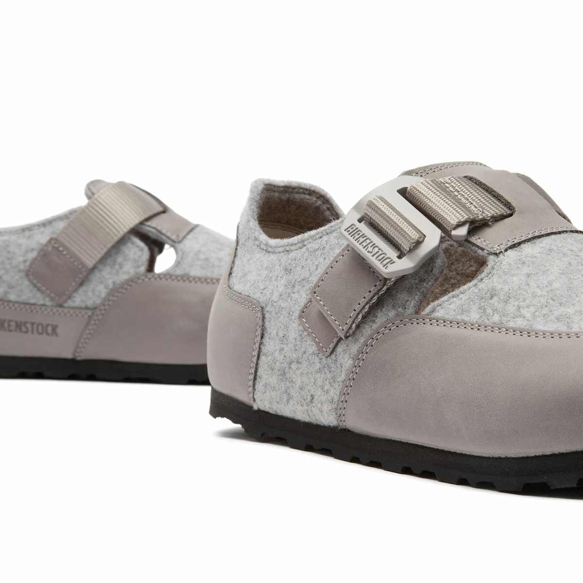 Birkenstock London Nova in Stone Coin Felt