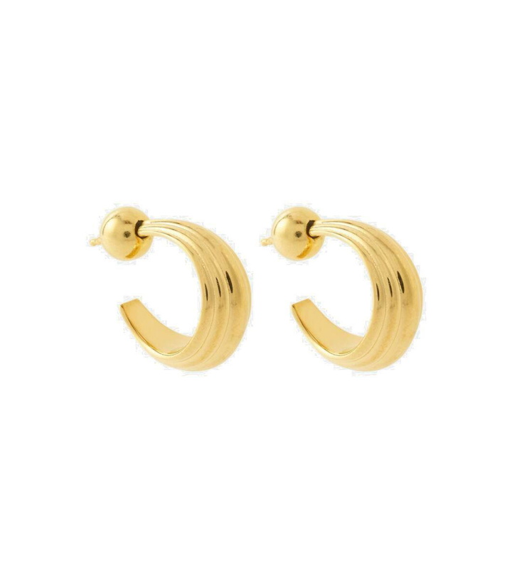 Photo: Sophie Buhai Blondeau Small 18kt gold-plated sterling silver hoop earrings