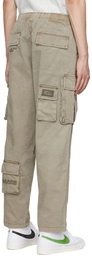 AAPE by A Bathing Ape Beige Cotton Cargo Pants