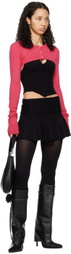GUIZIO Pink Micro Cardigan