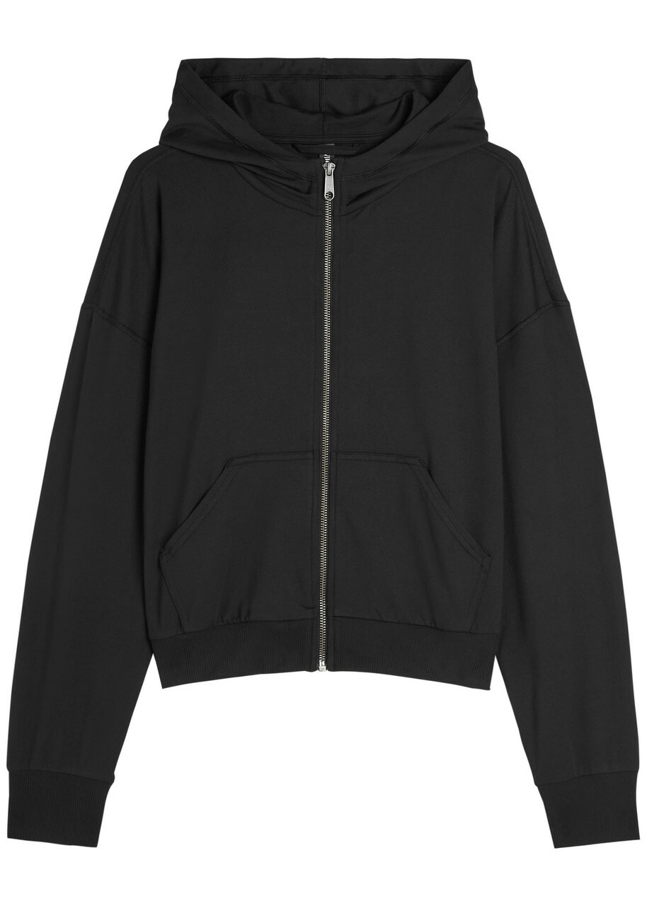 Vuori Halo Modern Hooded Jersey Sweatshirt Black