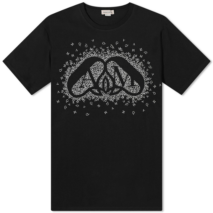 Photo: Alexander McQueen Men's Exploded Charm Print T-Shirt in Black/White
