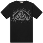 Alexander McQueen Men's Exploded Charm Print T-Shirt in Black/White