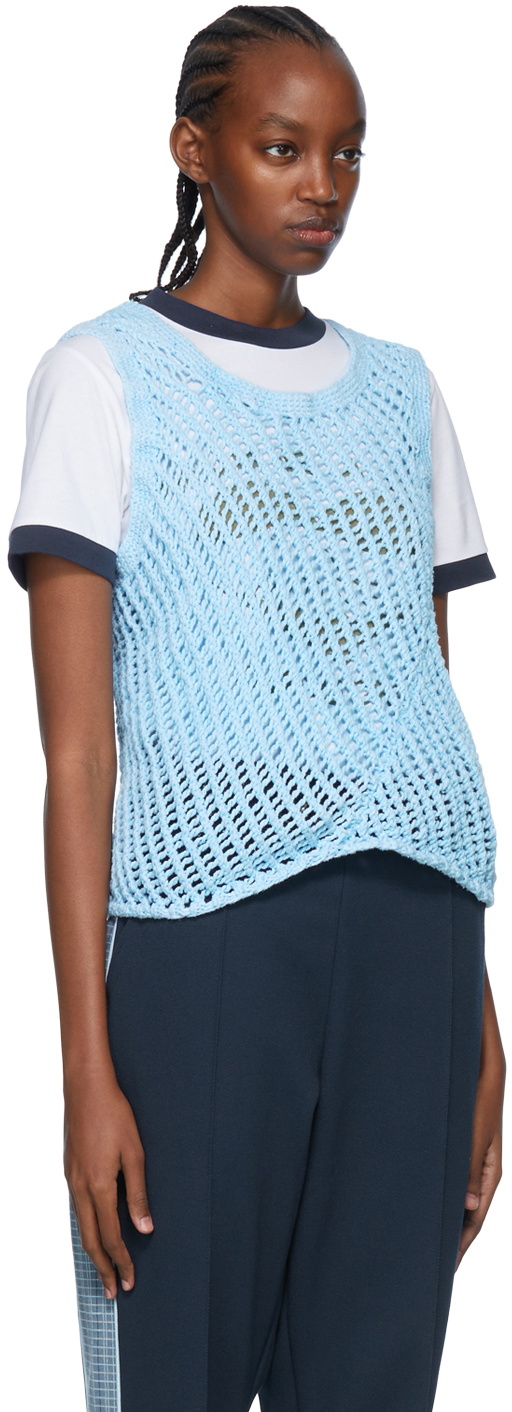 Nicholas Daley Blue Cotton Tank Top