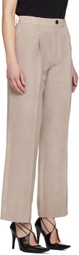 UMBER POSTPAST Beige Creased Trousers