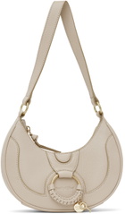 See by Chloé Beige Hana Half Moon Bag