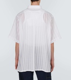 Givenchy Striped cotton voile bowling shirt