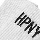 Heron Preston Men's HPNY Long Socks in White/Black