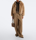 Brunello Cucinelli Monili shearling hooded shearling jacket
