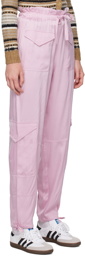 GANNI Pink Washed Trousers