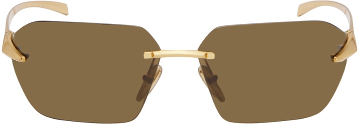 Photo: Prada Eyewear Gold Runway Sunglasses