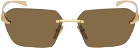 Prada Eyewear Gold Runway Sunglasses