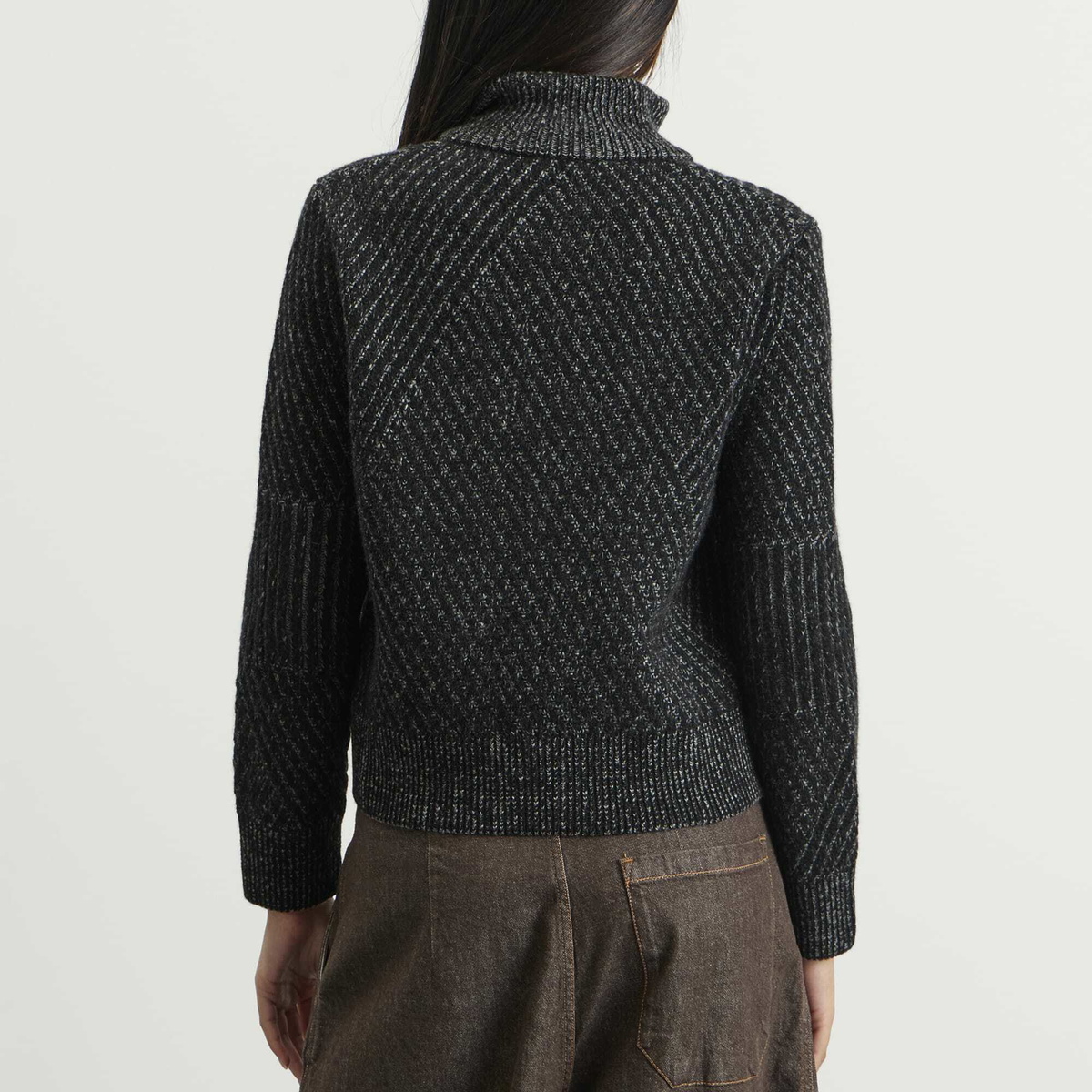 YMC Women's Cropped Nova Knit in Charcoal