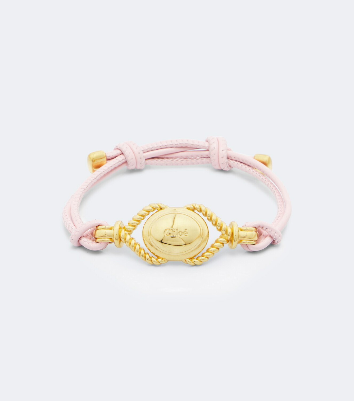Chloé Leather-trimmed bracelet