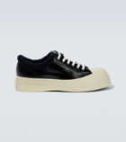 Marni - Pablo faux fur-trimmed sneakers