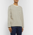 Universal Works - Striped Cotton-Jersey T-Shirt - Cream