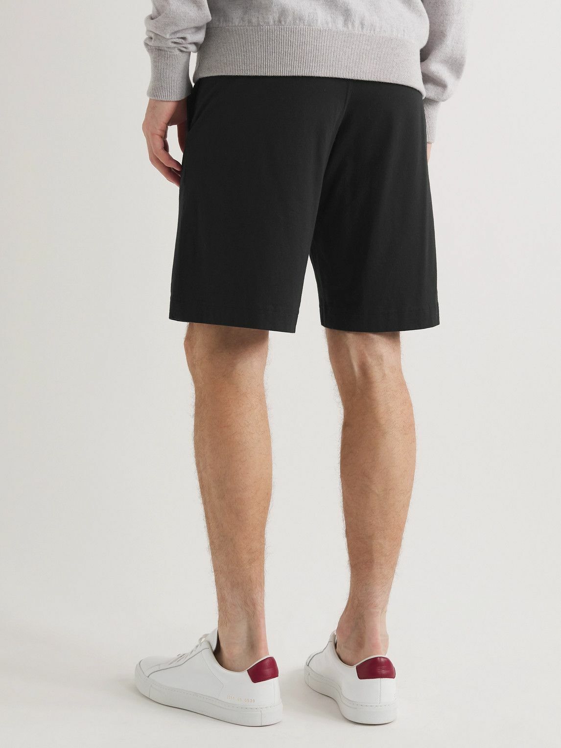 Hemen Biarritz - Fenix Cotton-Jersey Pyjama Shorts - Black