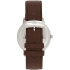 Maurice Lacroix Silver and Brown Eliros Date Watch