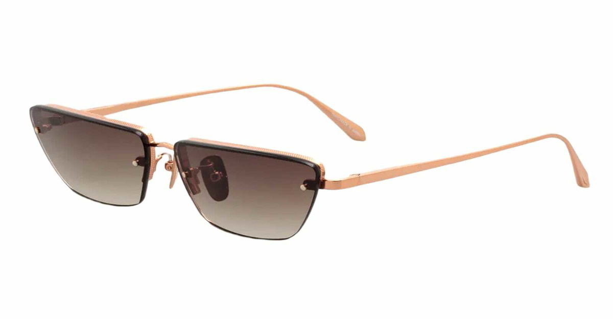Linda Farrow Cleo - Rose Gold Sunglasses