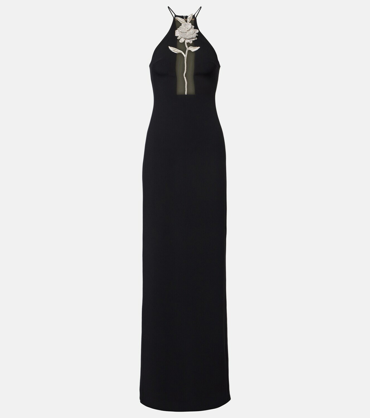 David Koma Embellished halterneck gown