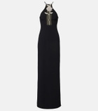David Koma Embellished halterneck gown
