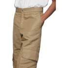 paria /FARZANEH Beige Pocket Panel Trousers
